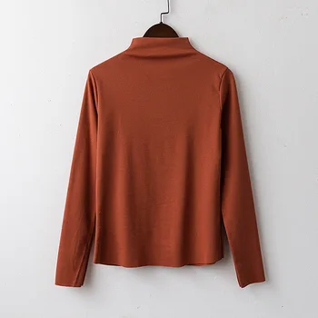 

2020 autumn and winter clothing new slim fit all-match casual fashion long-sleeved T-shirt green