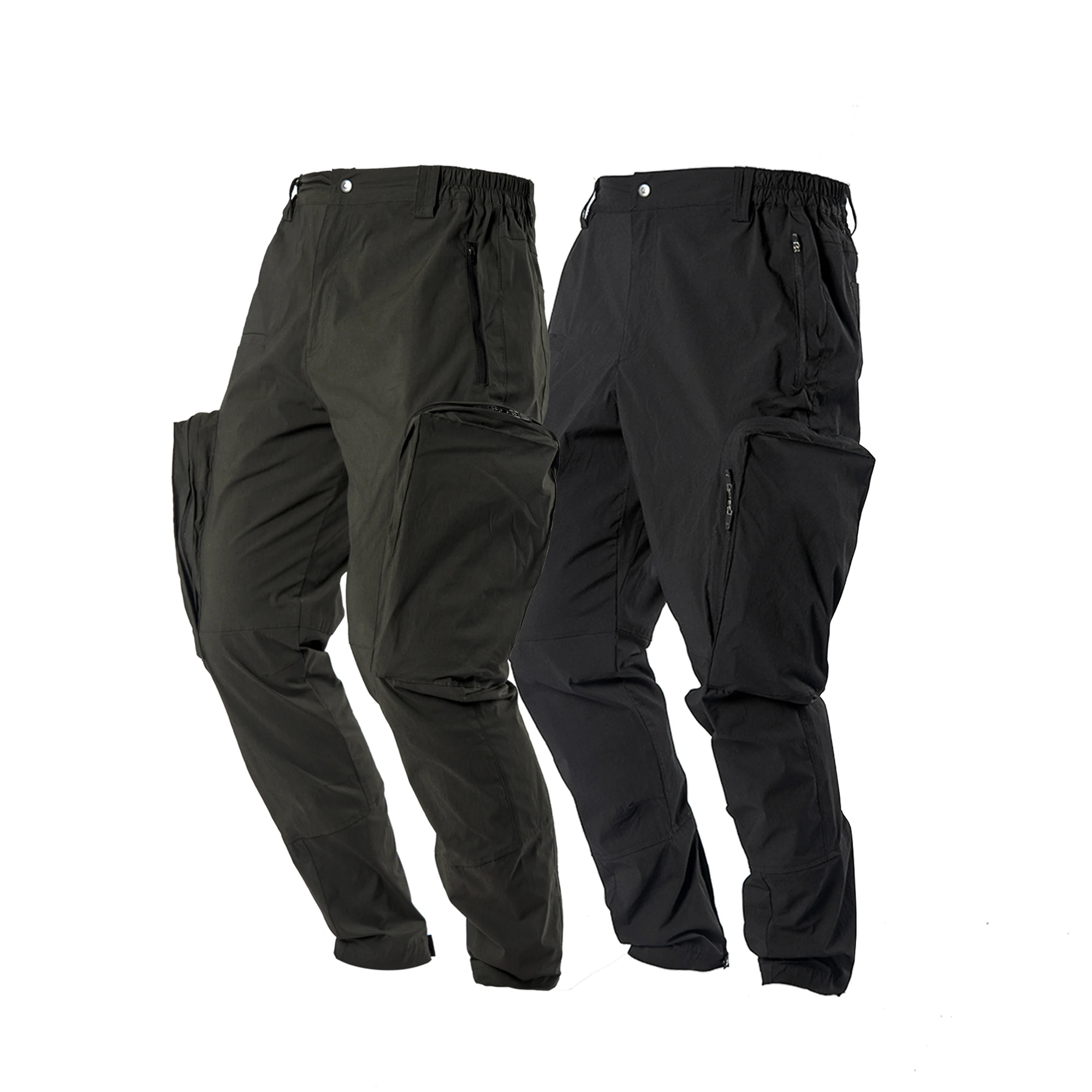 Брюки карго с широкими боковыми карманами молния ykk pupil travel techwear футуристическая