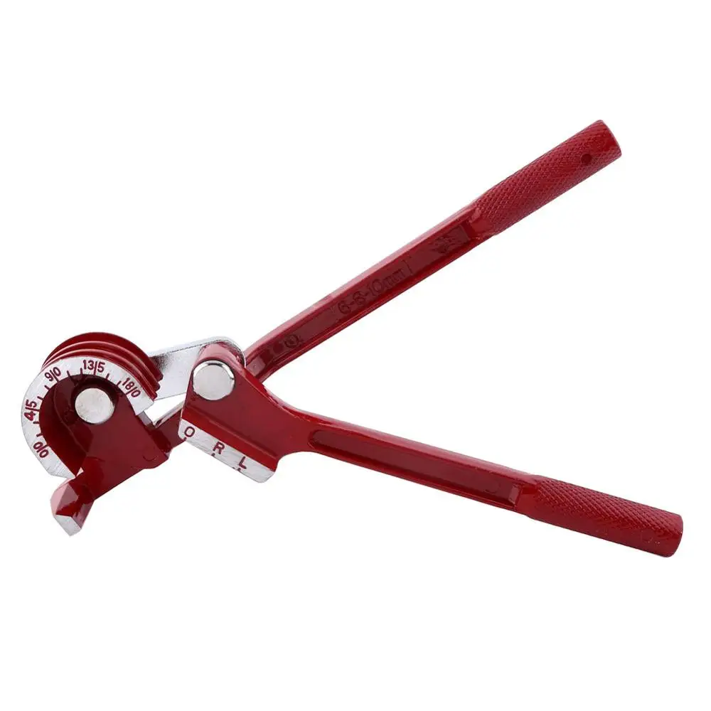 Professional Manual Pipe Bender Adjustable 3 In 1 180 Degree 1//4 5//16 3//8 Pipe Bending Tool Red Tube Bender