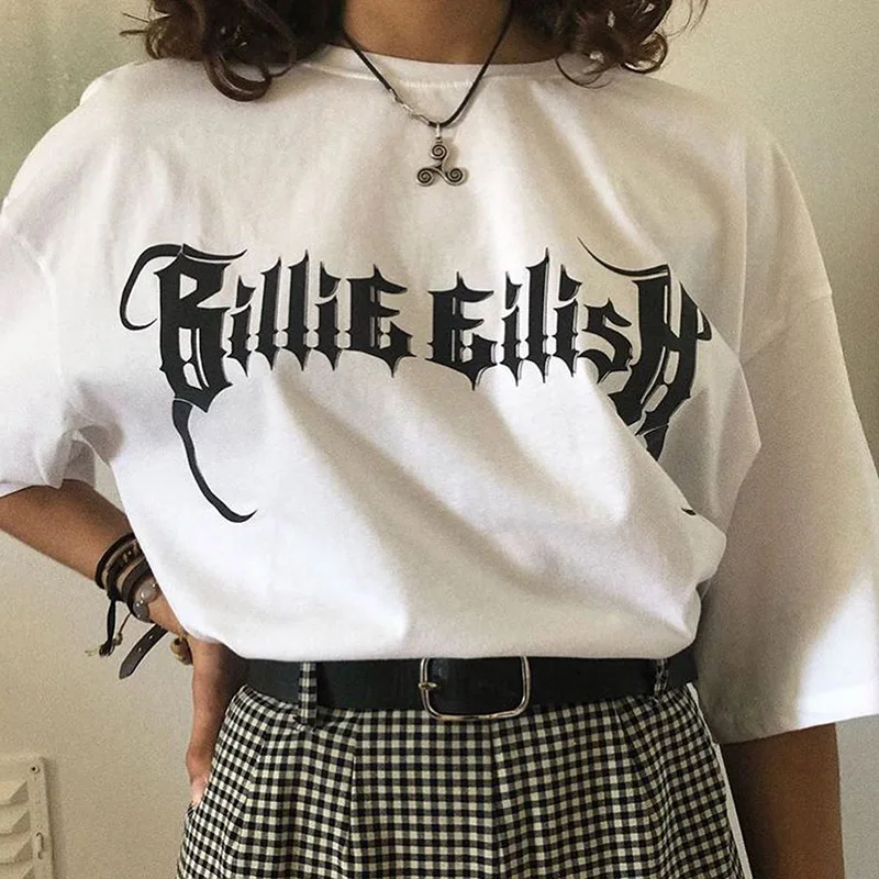 New Harajuku Rock Female Tshirt AC Band Print Short Sleeve Tops & Tees Fashion Casual T Shirt Women Clothing T-Shirt