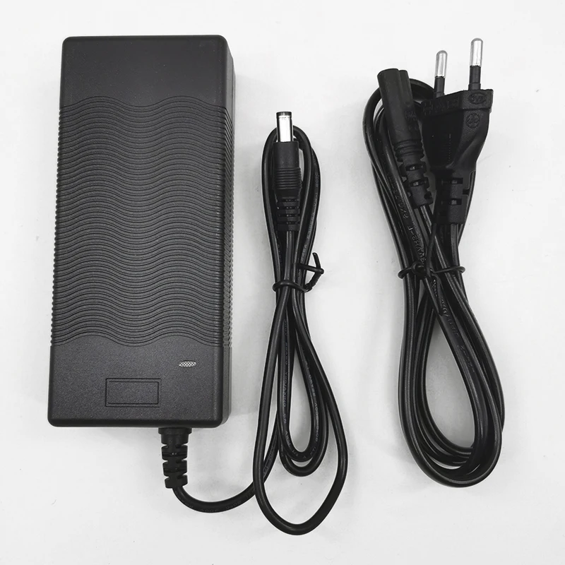 

1x Charger Electric Scooters 36V DC For KUGOO Series ETWOW Black Assembly Parts