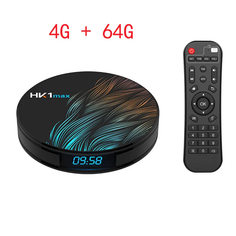 4G 64G Normal remote HK1 Max Smart tv Box Android 9,0 4GB 64GB RK3318 4K 5,8 Wifi BT Netflix Youtube Google Play телеприставка медиаплеер PK H96 max - Цвет: 4G 64G Normal remote
