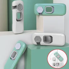 Serrure de porte d'armoire de maison 2 pièces, protecteur de sécurité pour bébé, serrure de sécurité à usages multiples pour enfants, empêche les bébés d'ouvrir la porte à volonté
