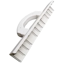 Grattoir d'avion en mastic avec poignée ergonomique, raclage d'angle intérieur pratique, outil de brique de plissage en dents de scie et truelle