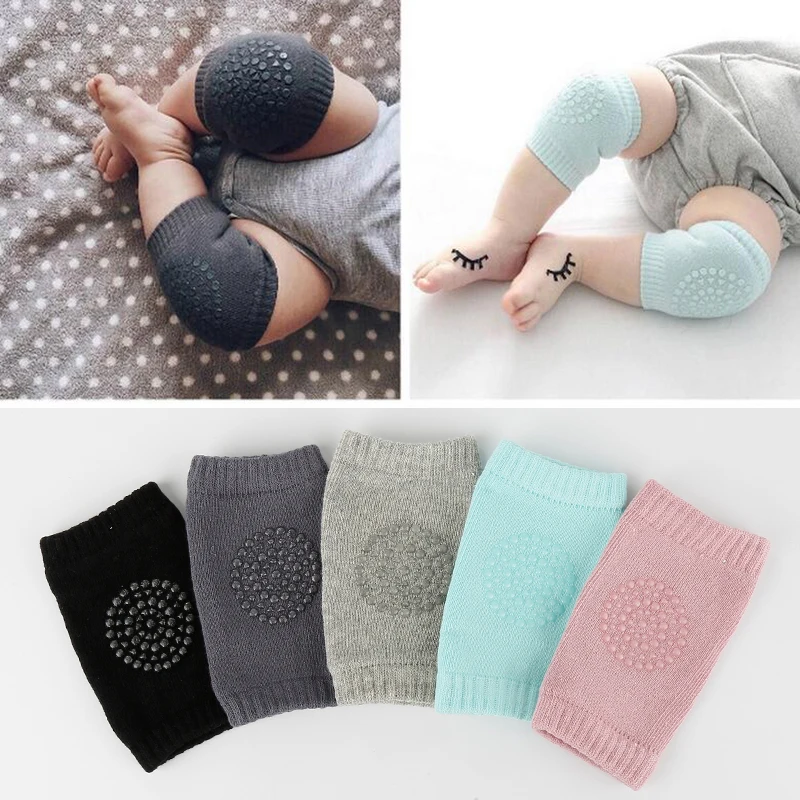 

2PCS Baby Knee Pad Kids Safety Crawling Albow Cushion Protect Baby Knee Cap Cotton Non-Slip Warm Thickening Socks Sheathed