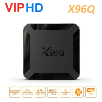 

VIPHD Android 10 X96Q Smart TV Box Allwinner H313 2GB 16GB Support 4K 3D Netflix Youtube IPTV X96Q Set Top Box Media Player