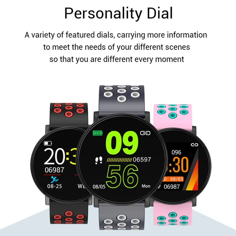  W8 Fitness Smart Watch Pedometer Wristband SmartWatch Heart Rate Monitor Activity Tracker Waterproo - 4000322297277