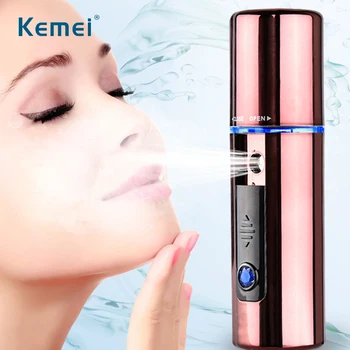 

Rechargeable Battery FaceSteamer Portable Home Spa Face Steam Facial Spa Steamer Nano Mist Spray Facial Moisturizer D42