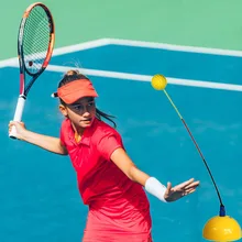 raquete de tenis Profissional instrutor de tênis treinamento prática portátil máquina bola estereótipo ferramenta balanço auto-estudo acessórios para iniciantes