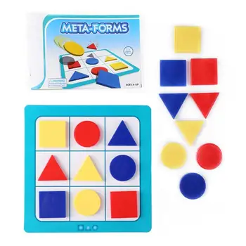 

Preschool BABY Tangram Board Game Children Logic Spatial Train Puzzle Learning Educational Toy for Children Kids