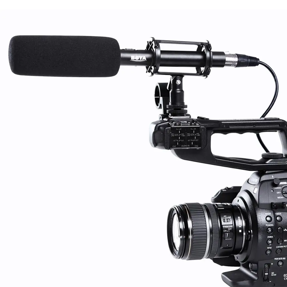 BOYA BY-PVM1000 профессиональный конденсаторный микрофон для интервью для sony DV Pentax видеокамеры Canon Nikon видео DSLR камеры