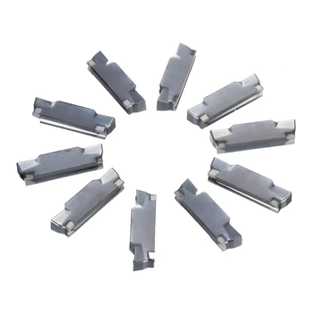 

Hot 10Pcs MGMN400-M Carbide Inserts 4.0mm Grooving Cut Off Holder Inserts for MGEHR MGIVR for Turning Tool Boring Bar