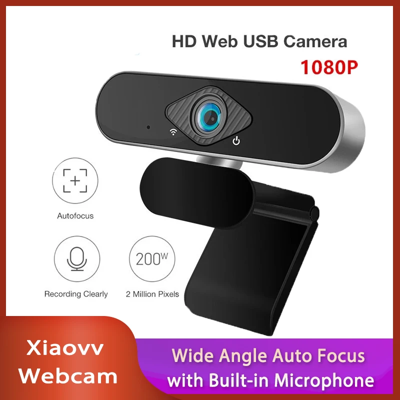 Новая USB веб камера Xiaovv 1080P Ультра широкоугольная автофокусировка со встроенным