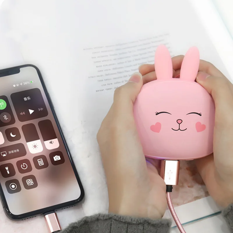 5200 мАч мультфильм Зарядка сокровище грелка для рук USB мини портативный большой емкости ПЭТ грелка для рук Мобильная мощность