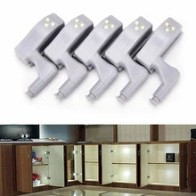 2/5/6/10 шт. светодиодный Smart Touch Индукционная Cabinet Light шкаф со стеклянными дверями внутреннего шарнирная лампа Сенсор ночник для шкаф