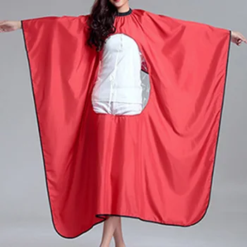 

Reusable Salon Home Perming Hairdressing Cape Professional Adults Window Apron Hairdresser with Viewing Barber Waterproof