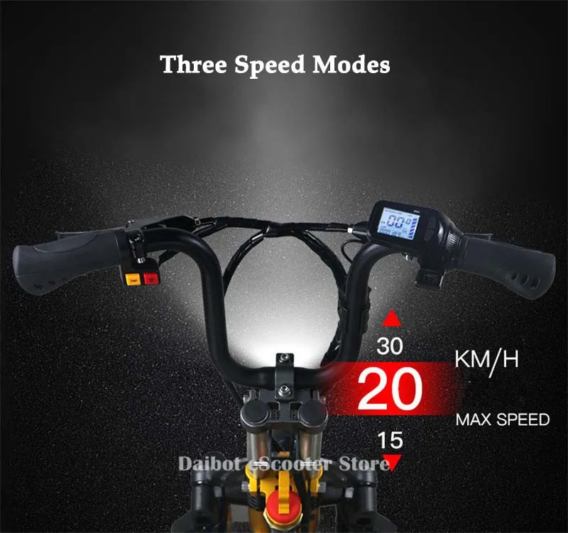 Daibot Fast Electric Scooter 3 Wheels Electric Bicycle 14 Inch 48V 350W One Button Portable Folding Electric Bike For Adults (22)