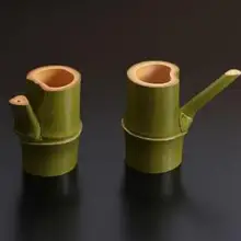 Бамбуковый уголь пивная кружка Неокрашенный чай ремесла чашка для воды чашка бамбуковая трубка может быть настроена