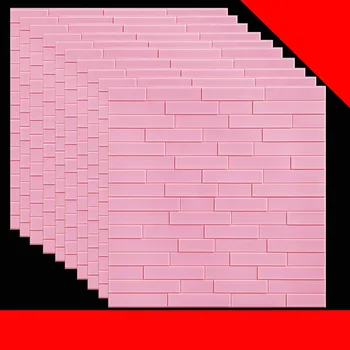 

3D Wallpaper Brick Wall Stickers Decor Foam Wall Covering Wall Sticker For Living Room DIY Background