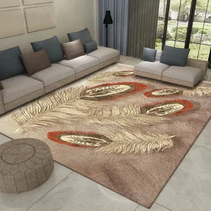 feather Pattern 3D Printed Carpet Kids Room Play Crawl Floor Mat Child Home Game Carpets for Living Room Bedroom Decor Area Rugs