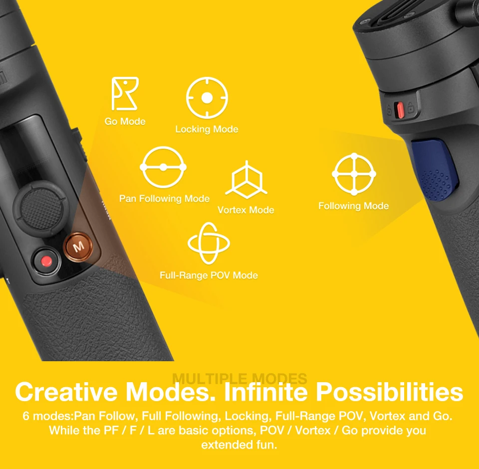 Ручной Стабилизатор Zhiyun Crane M2 3 осевой шарнирный Для беззеркальных камер экшн pk
