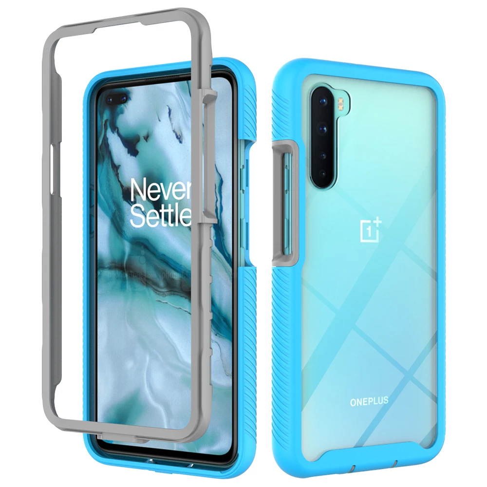 Противоударный Прозрачный чехол для Oneplus Nord 8T телефона 8 7T 7 Pro 2 в 1 | Мобильные
