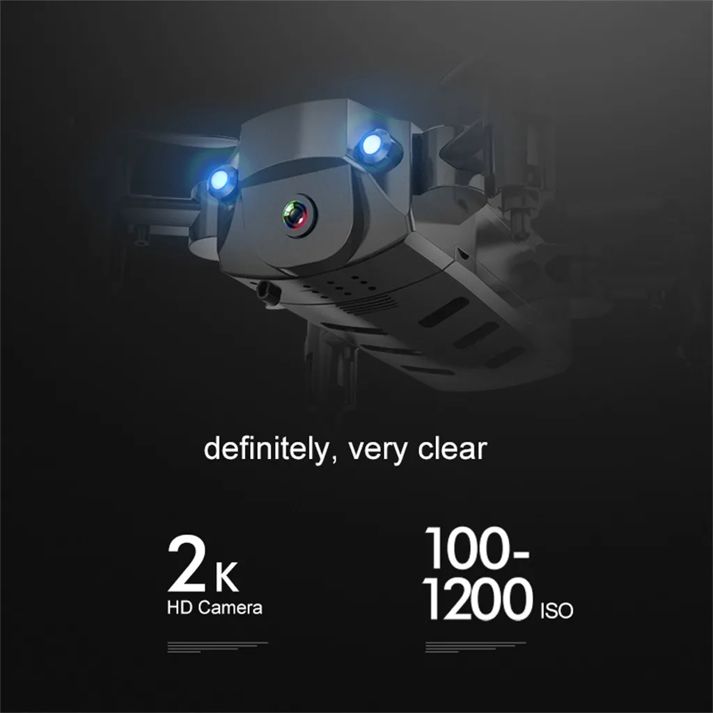 Мини 2,4G wifi FPV 2K HD камера Складная Длинная жизнь простое управление воздушным давлением постоянный Радиоуправляемый вертолет Дрон