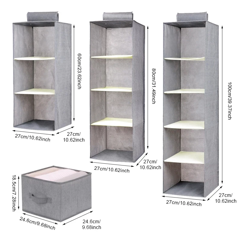 2 Caja de almacenamiento con tapa cajas almacenaje ropa almacenamiento de  tela de lino plegable para libros, ropa, juguetes, hogar, dormitorio,  armario, oficina, Moda de Mujer