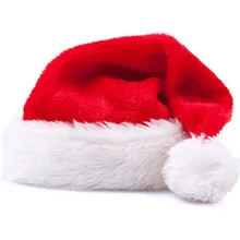 Chapeau de père noël en coton pelucheux, chapeau de fête de noël, en peluche, de fête, de défilé, cadeau de noël, 2022