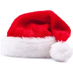 2022 novo material de algodão fofo papai noel chapéu de festa de natal chapéu de pelúcia espessamento desfile celebração chapéu presente de natal