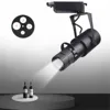 Theater Stage Zoom Spotlights, LED Focus Logo Projector Track Lights,Industrial Gobo Lights for Company Restaurant Store Wedding 1