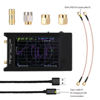 

1.5GHz 4 inch Large screen Vector Network Analyzer NanoVNA-H4 LCD for Shortwave UHF USB Antenna Network Analyzer