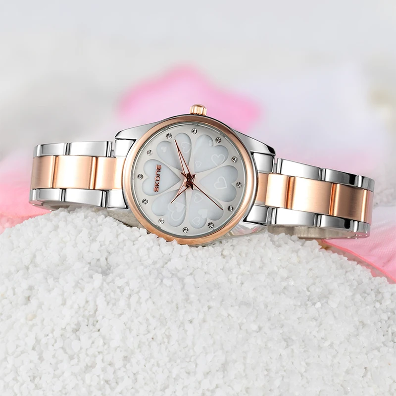 Часы наручные Skone женские кварцевые брендовые водонепроницаемые простые с
