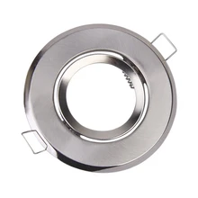 Модный 2pcs MR16 Точечный светильник Монтажный кронштейн для углубления светодиодный/галогенный светильник-серебро