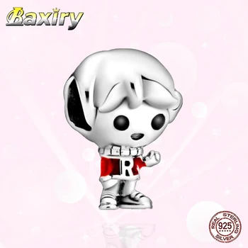 

Luxury Boy Beads 100% 925 Sterling Silver Charms Bracelet Beads Fit Charms Silver 925 Original Family Beads For Jewelry Making