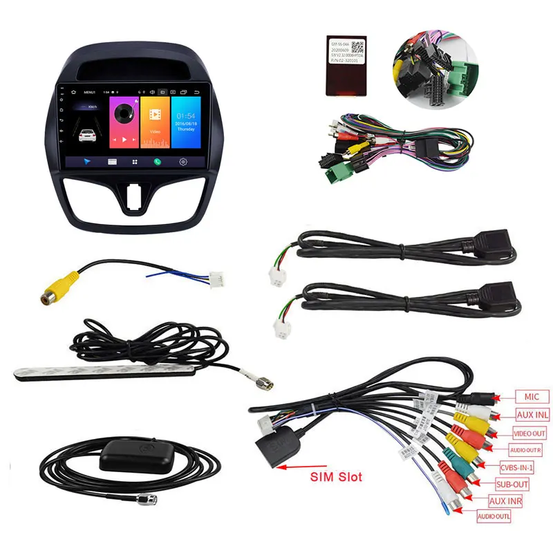 EKIY Car Radio For CHEVROLET Spark Beat 2015 2016 2017 Android 9.0 Navigation GPS Multimedia Player Auto Stereo Head Unit BT 4G