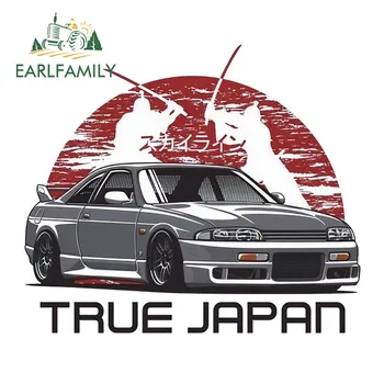 

EARLFAMILY 13cm x 11.1cm True Japan Bushido JDM Vinyl Sticker Car Bumper Decal Waterproof Accessories Funny Car Stickers