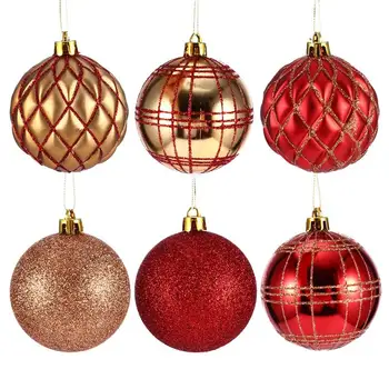 

1 Box 12pcs 7CM Durable Decorative Plastic Decorations Ornaments Tree Fireplace