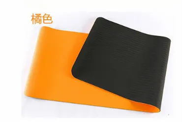 Orange 6 мм TPE нескользящий Эластичный Коврик для йоги для начинающих экологический коврик для фитнеса пилатеса ламинированный многоцветный коврик для тренажерного зала - Цвет: Orange
