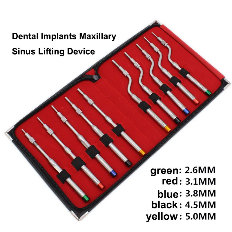 10 шт. стоматологический максиллярный синус подъемное устройство вогнутые советы оральный синус подъемный инструмент нижнечелюстный синус Лифт имплантат кости экструдер