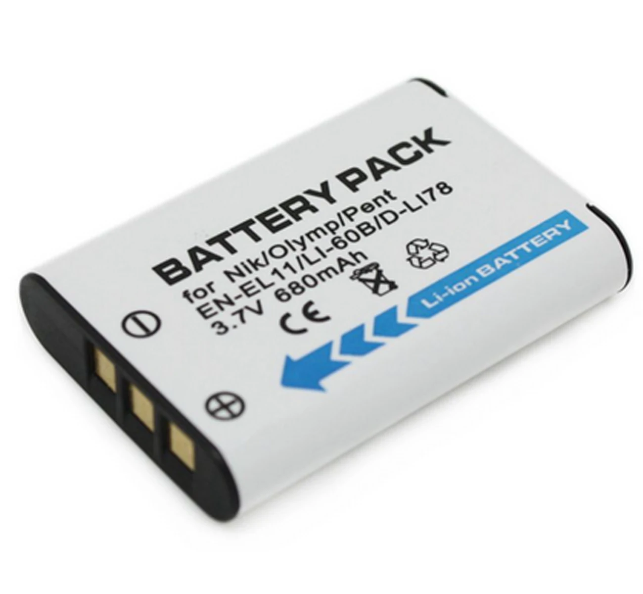 

Battery Pack for Pentax D-LI78, DLI78 and Pentax Optio S1, V20, L50, M50, M60, W60, W80 Digital Camera