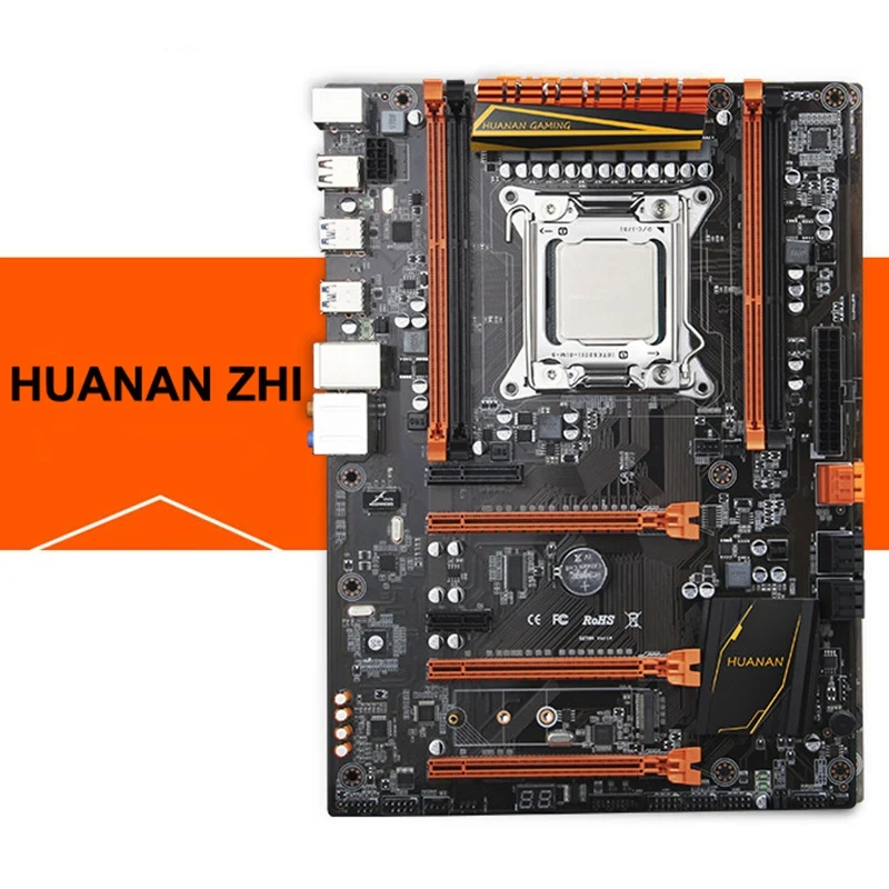 HUANANZHI Deluxe X79 LGA2011 материнская плата с M.2 слотом CPU Xeon E5 2640 C2 кулером RAM 16G(4x4G)
