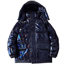 Зимняя мужская куртка, высокое качество, теплое толстое пальто, парка, Мужская теплая верхняя одежда, мода-90%, белый утиный пух, куртки-пуховики