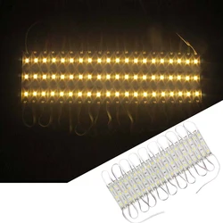 BORUiT – Module d'éclairage LED 12V, étanche IP65, Super lumineux, 20 pièces, 3 LED, pour panneaux d'affichage, conception publicitaire 