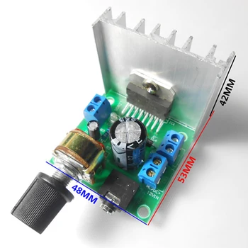 

TiOODRE Metal Motorcycle Power Amplifier Digital Stereo Audio Amplifier Dual Channel AMP Module AC/DC 12V TDA7297 Stereo Audio