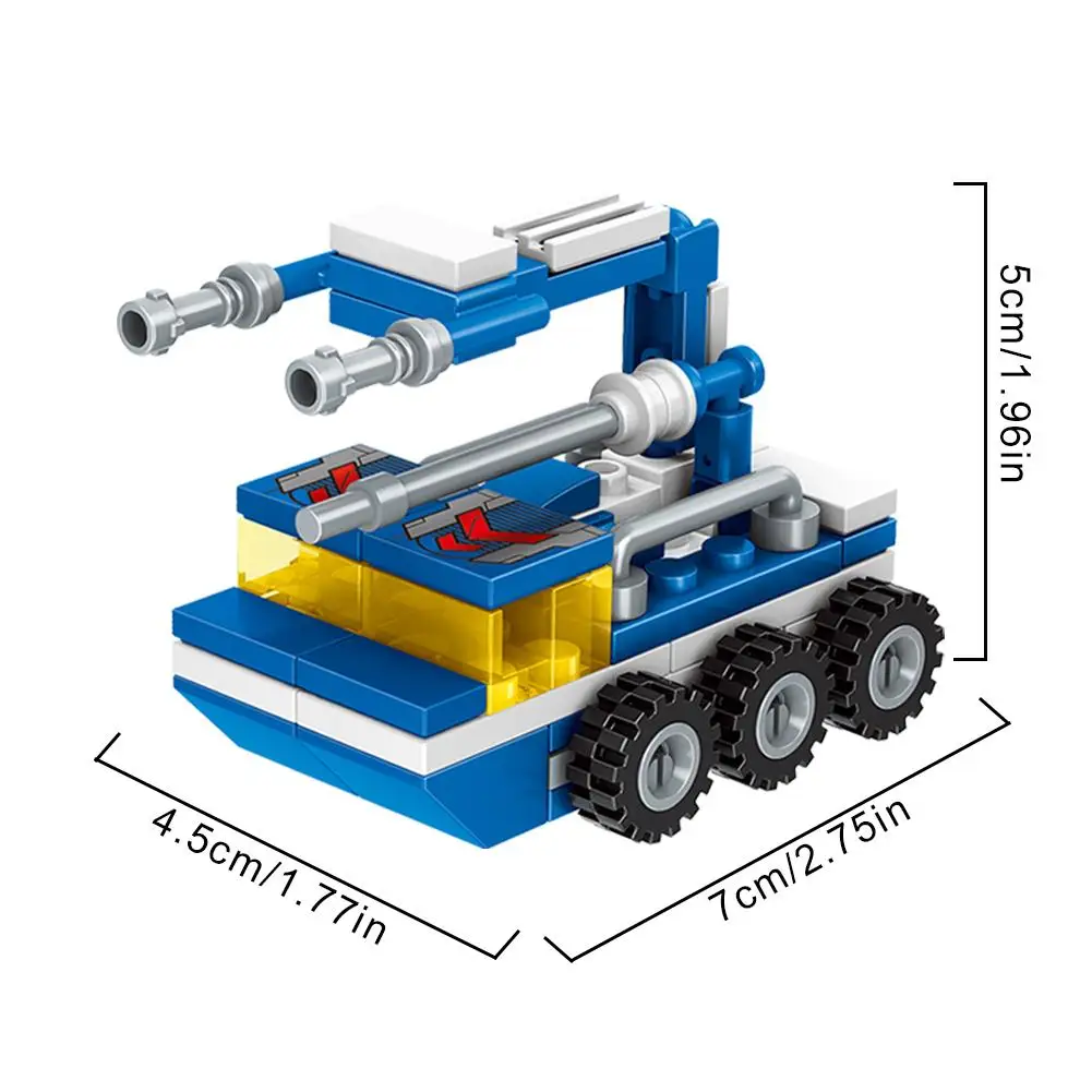 6-в-1 553PCS пластиковый грузовик строительный блок Наборы робот-трансформер лучшая игрушка для детей Подарки