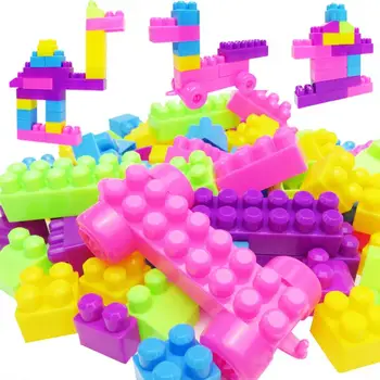 

46Pcs Plastic Children Kid Educational Building Blocks Bricks Toy