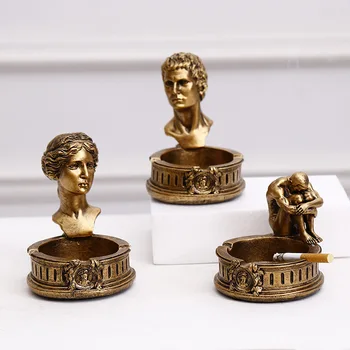 

Nordic retro creative Resin David Venus Ashtray Storage Box men's ashtray restaurant Home Decoration