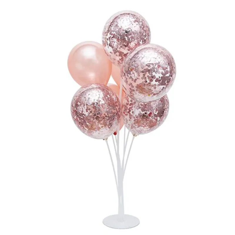 1set 40 Birthday Balloon Stick DIY Unicorn Party Decor Latex Balloon Table Floating Letter Balloons Supporting Rod Ballon Holder