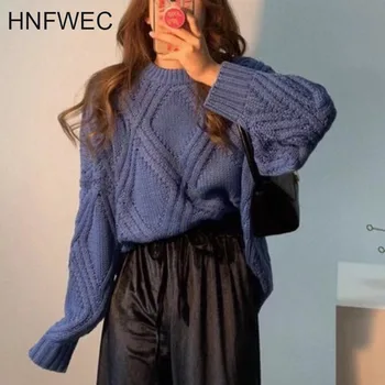 

2019 new fashion autumn round collar solid color short pullover women loose casual tide high street sweater female Y551